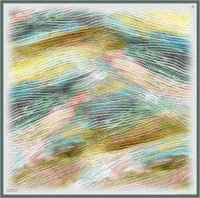 Armine Aquarius Abstract Silk Scarf #83