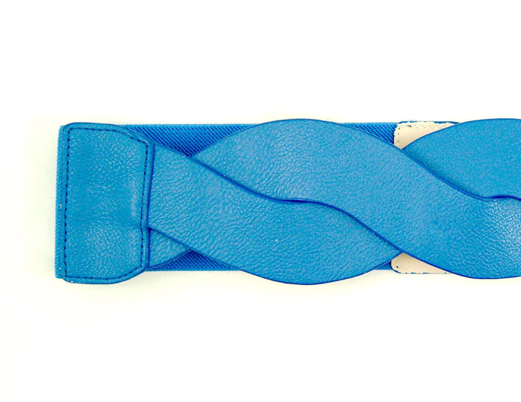 Blue Swirl Cinch Belt