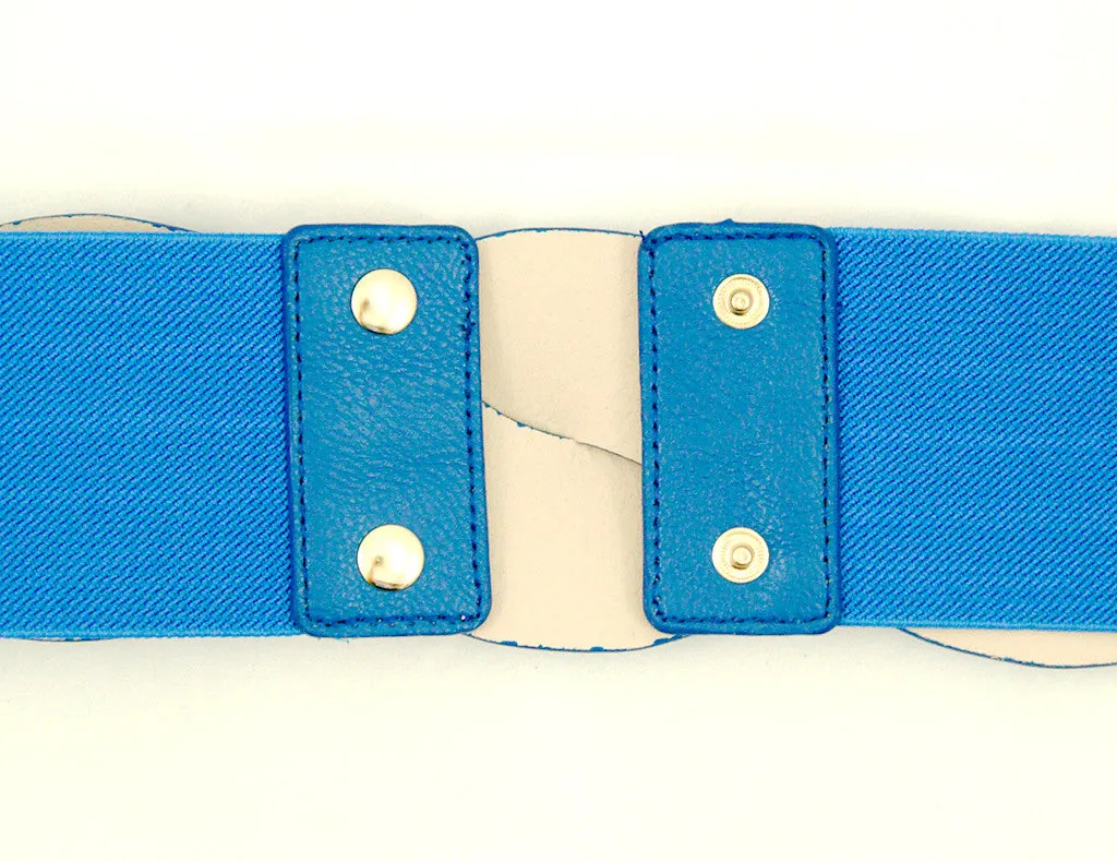 Blue Swirl Cinch Belt