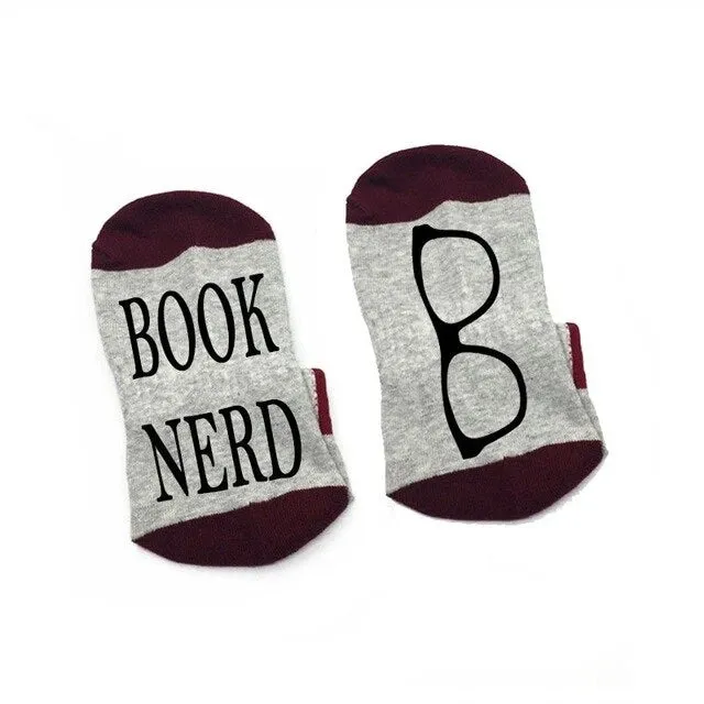 Book Nerd (Grey Maroon)