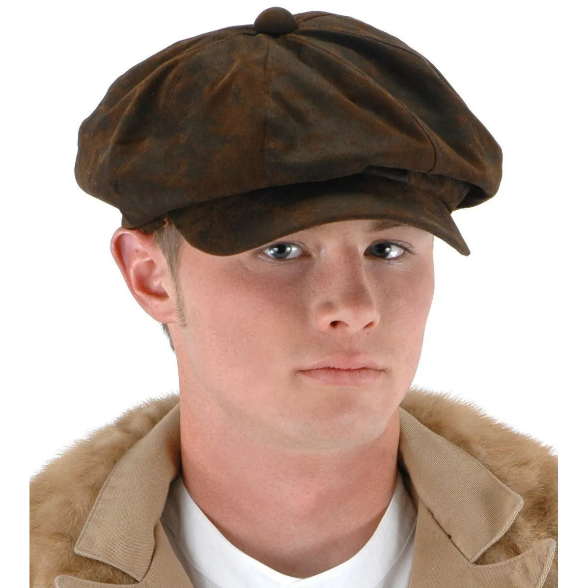 Brown Steampunk Flat Driver Cap