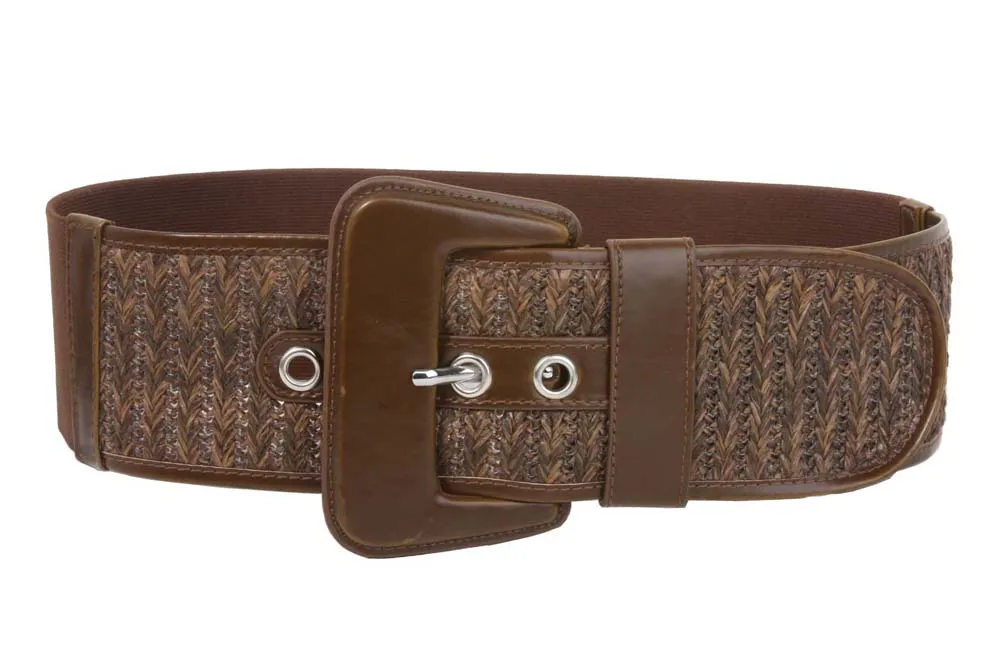 CHINESE LAUNDRY Ladies 2 1/2" Wide High Waist Stretch Belt