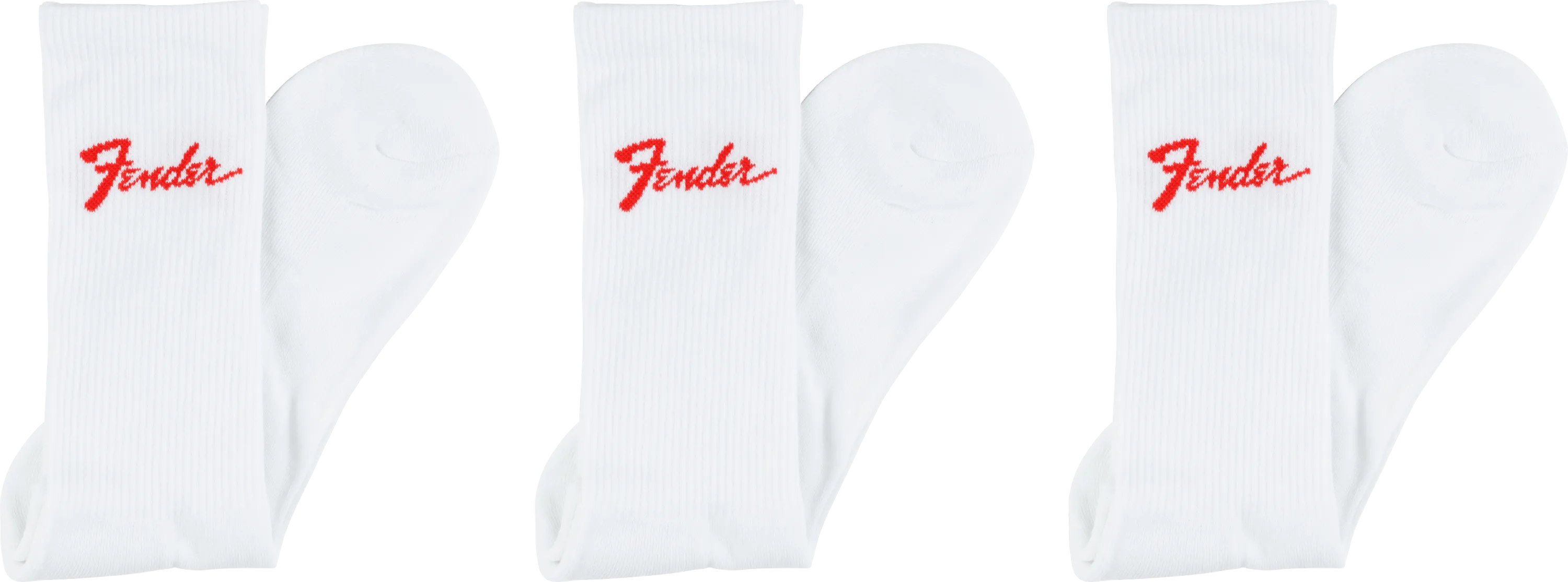 Classic Fender® Logo Crew Socks, 3-Pack
