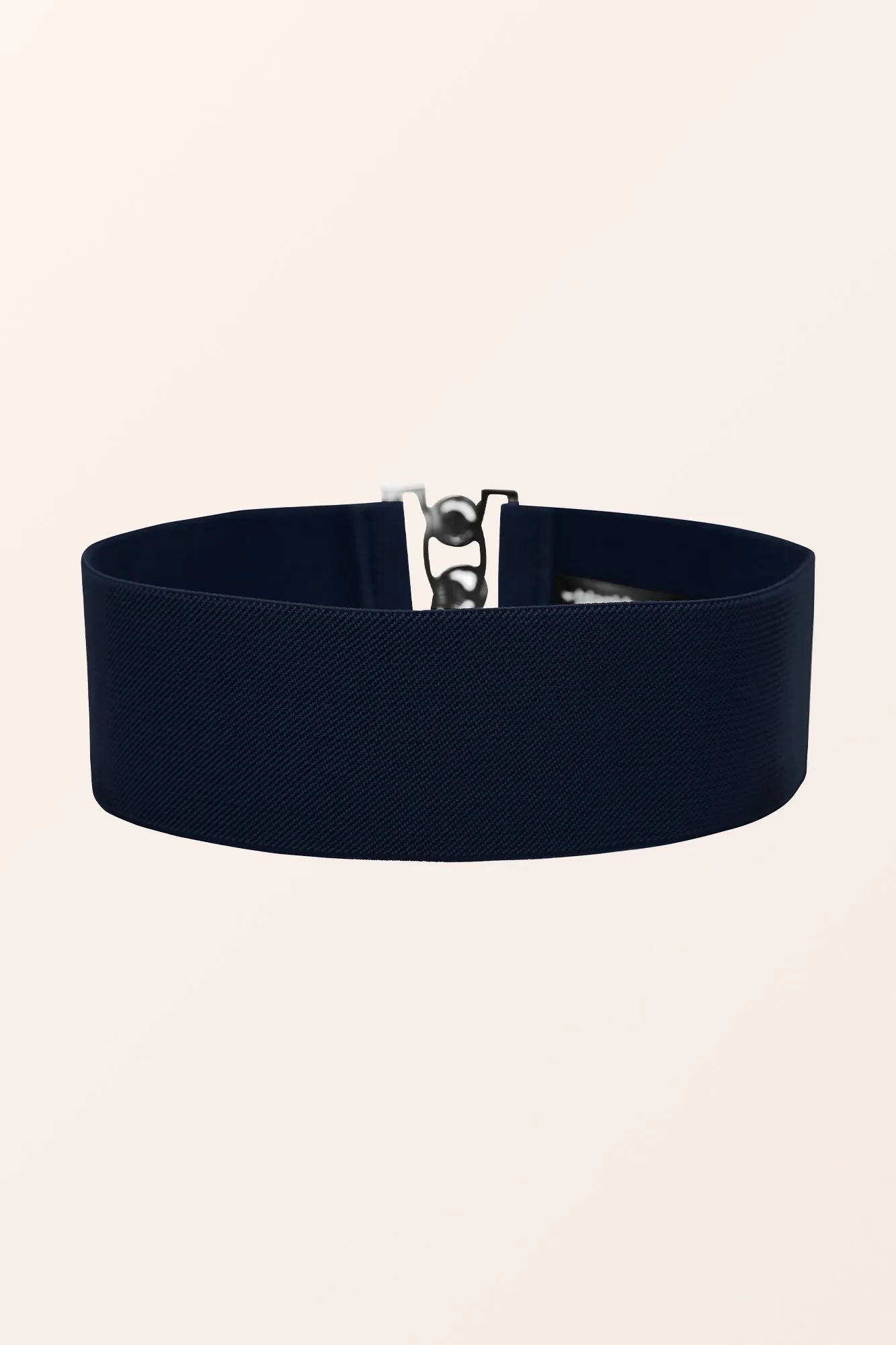 Classic Triple Eye-Hook Dress Belt - Midnight Blue