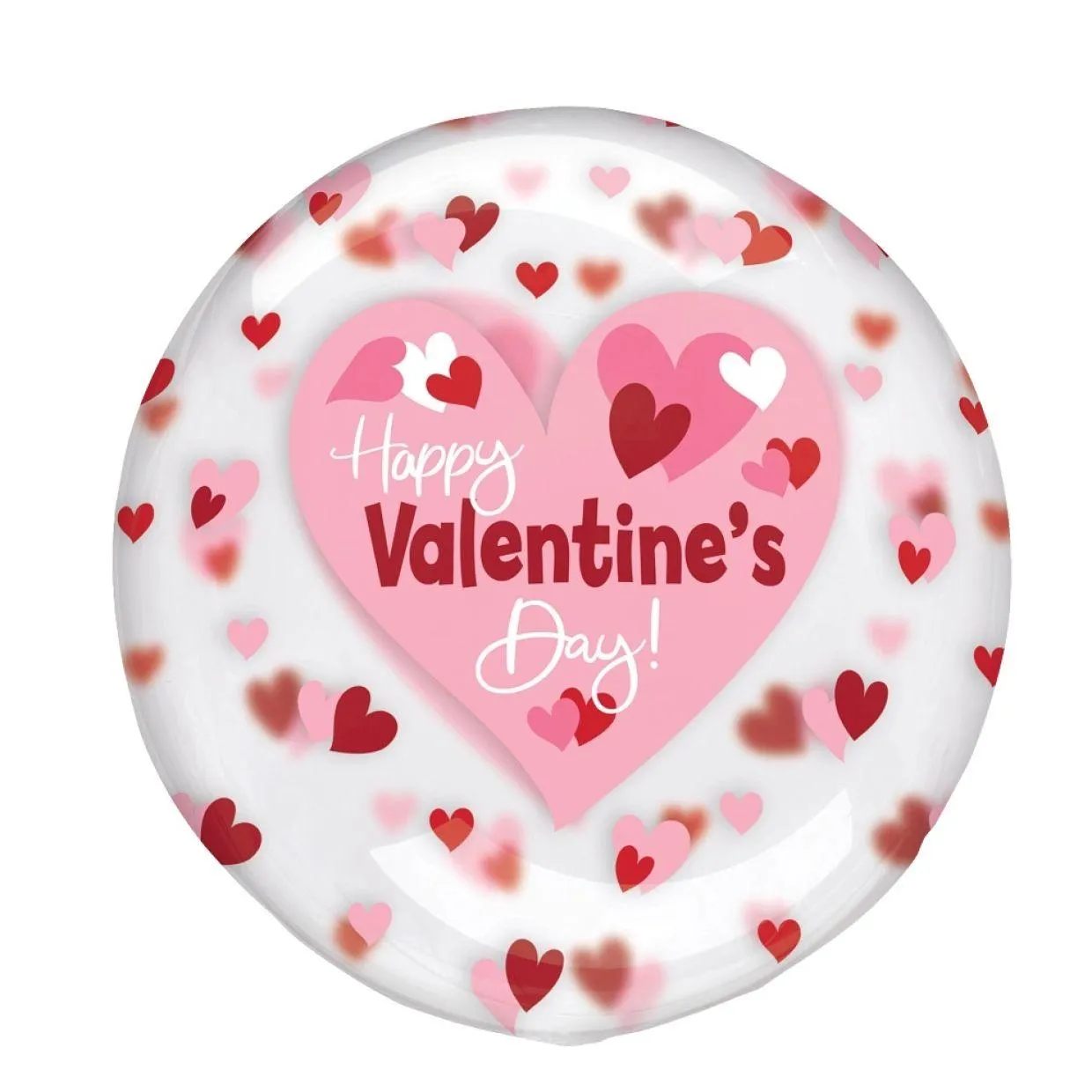 Clear Valentine Playful Hearts