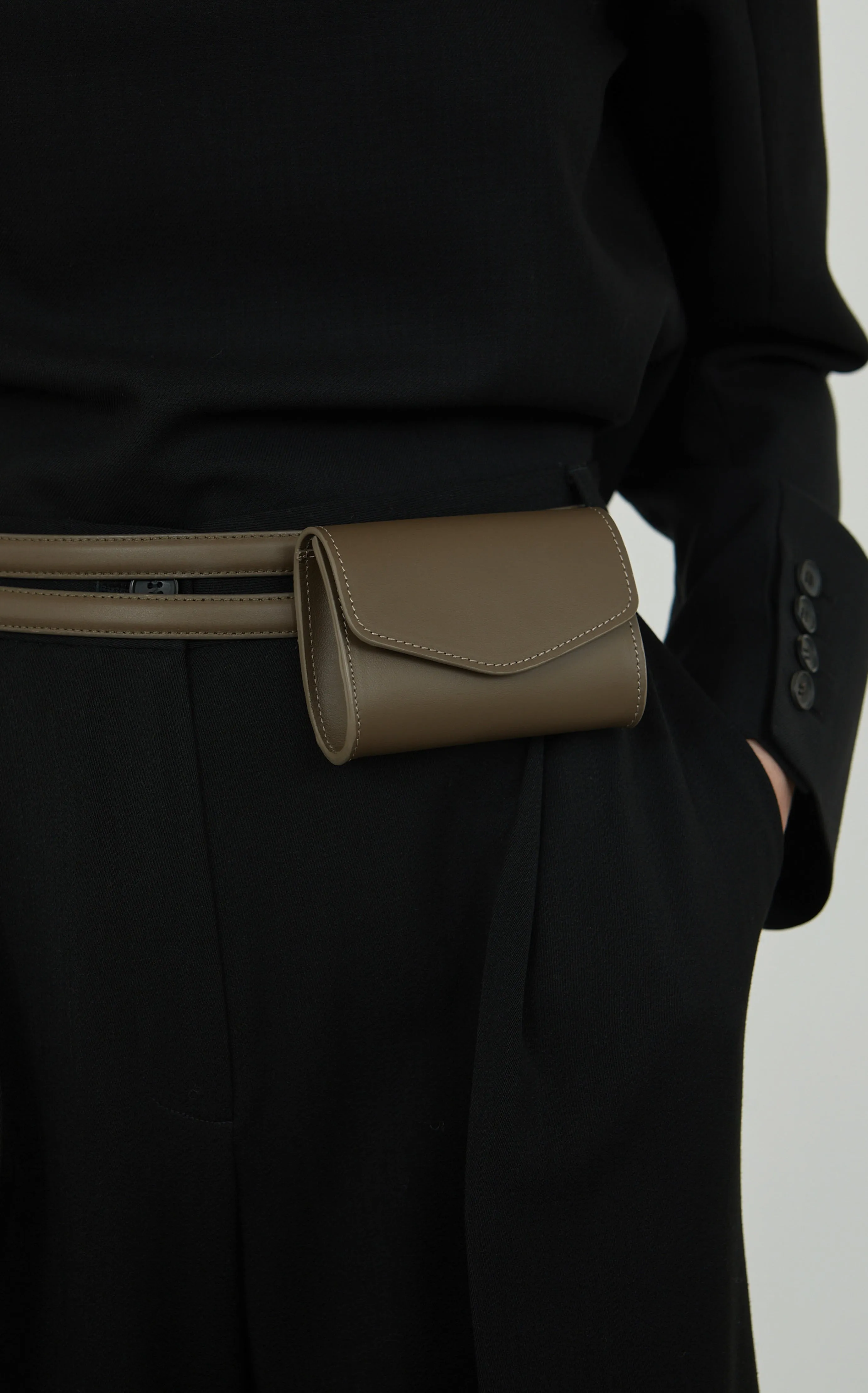 COLOMBINA Fine Double Belt - Smoke Moss
