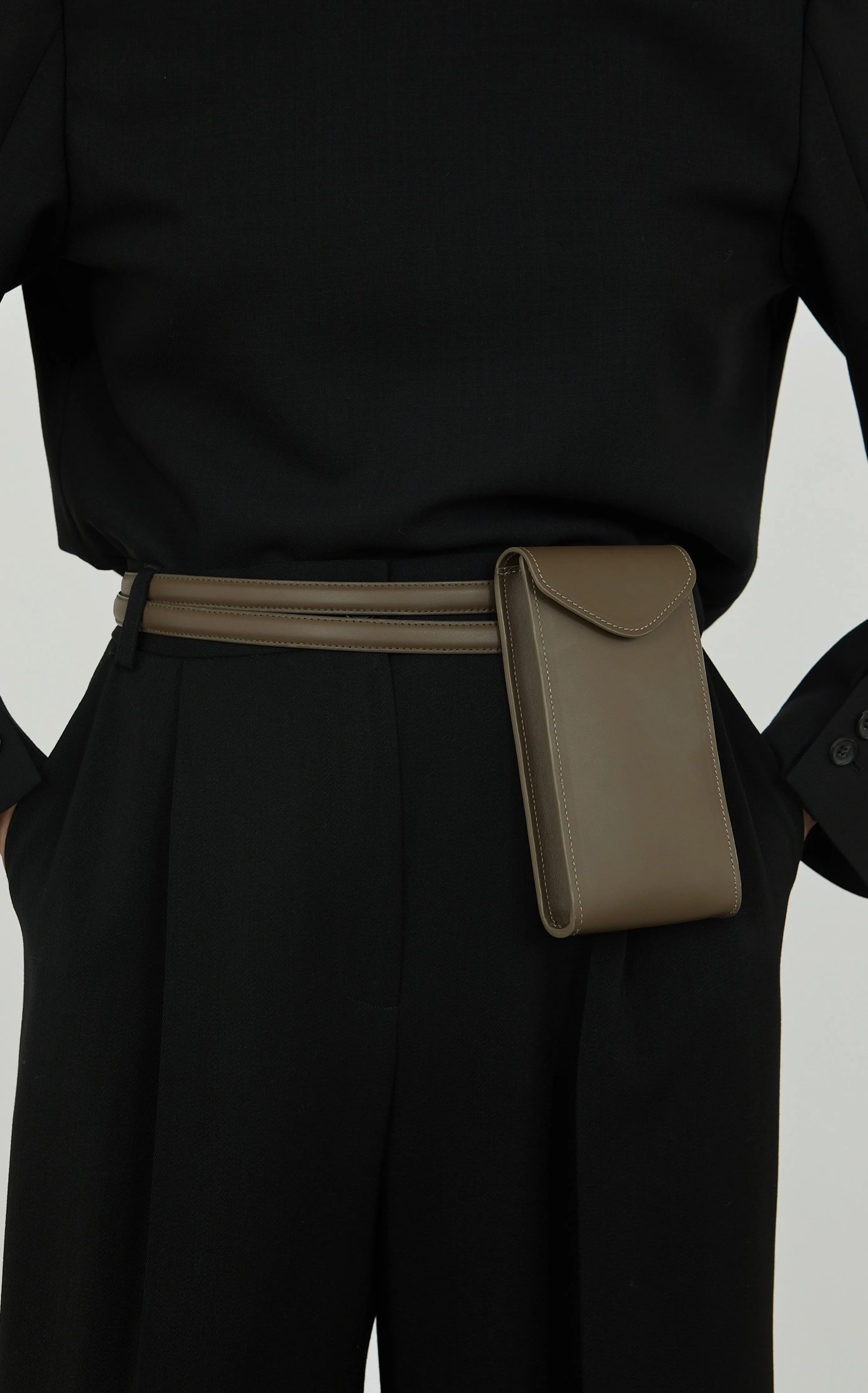 COLOMBINA Fine Double Belt - Smoke Moss