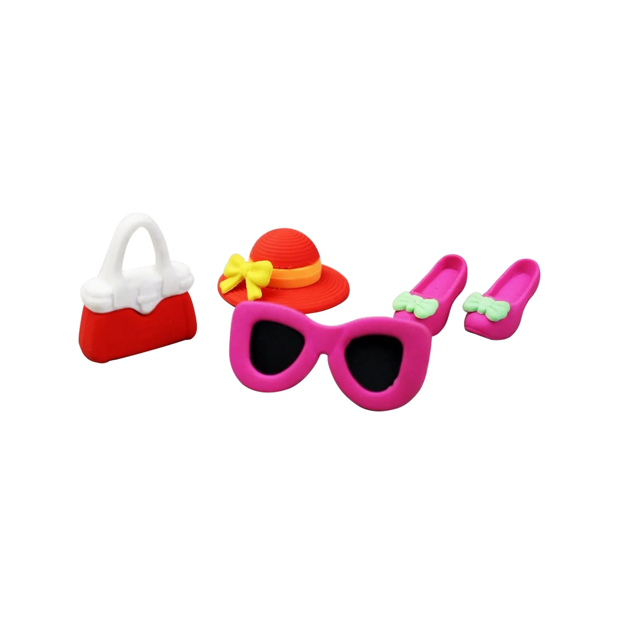 Fashion Eraser Set - Stylish and Fun Desk Accessories for Kids