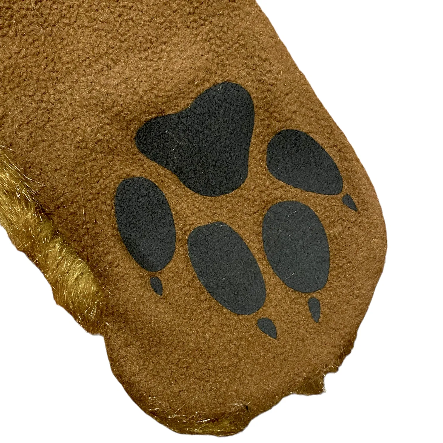 Faux Fur Plush 3D Full Animal Hood with Pocket Hat Scarf Mitten