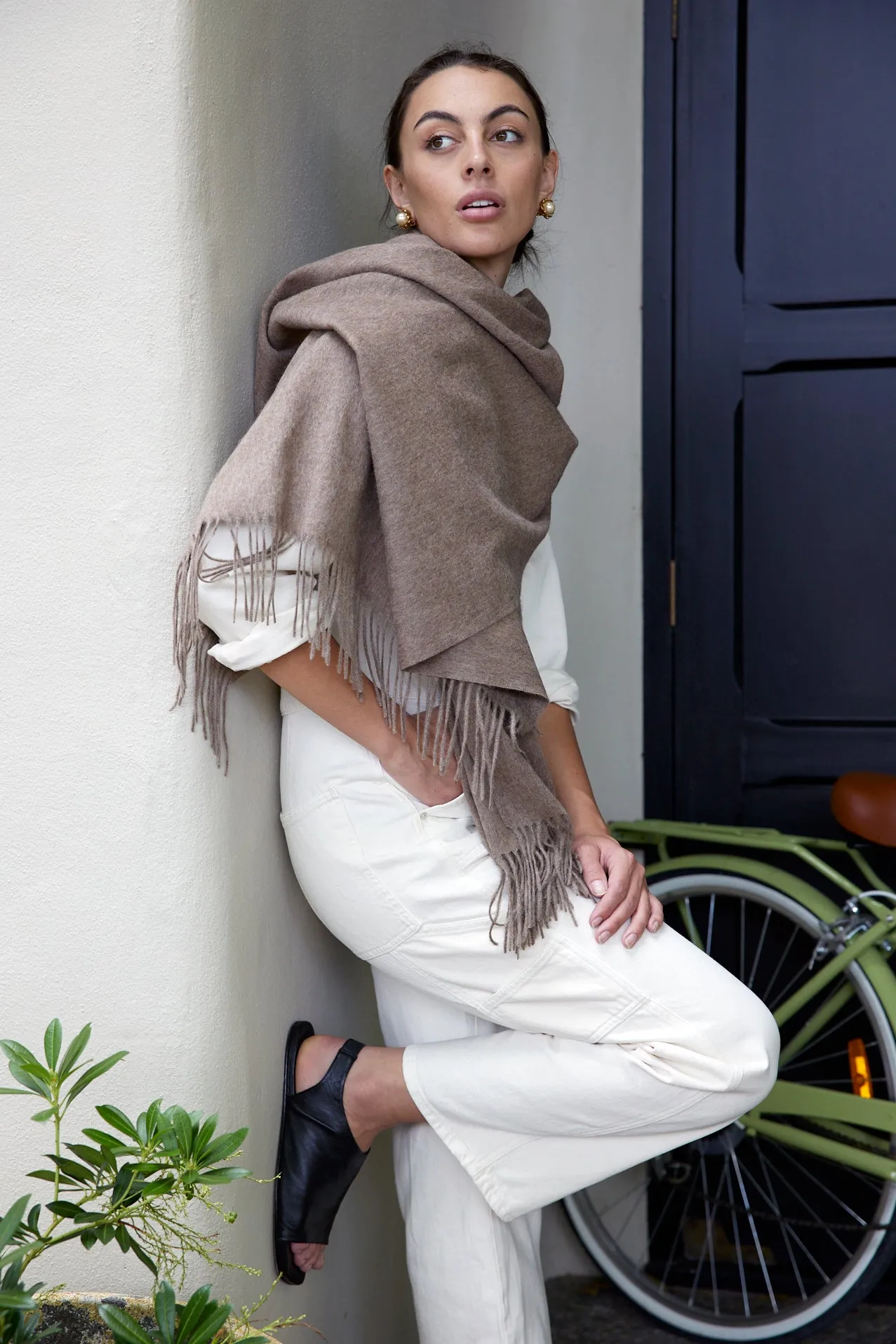 Good & Co - Chunky Wool Scarf Caramel