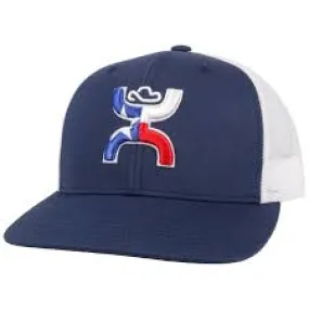 HOOEY TEXICAN NAVY/WHITE TRUCKER HAT