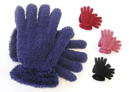 Ladies Soft Gloves with Contrast Trim - Pack of 12
