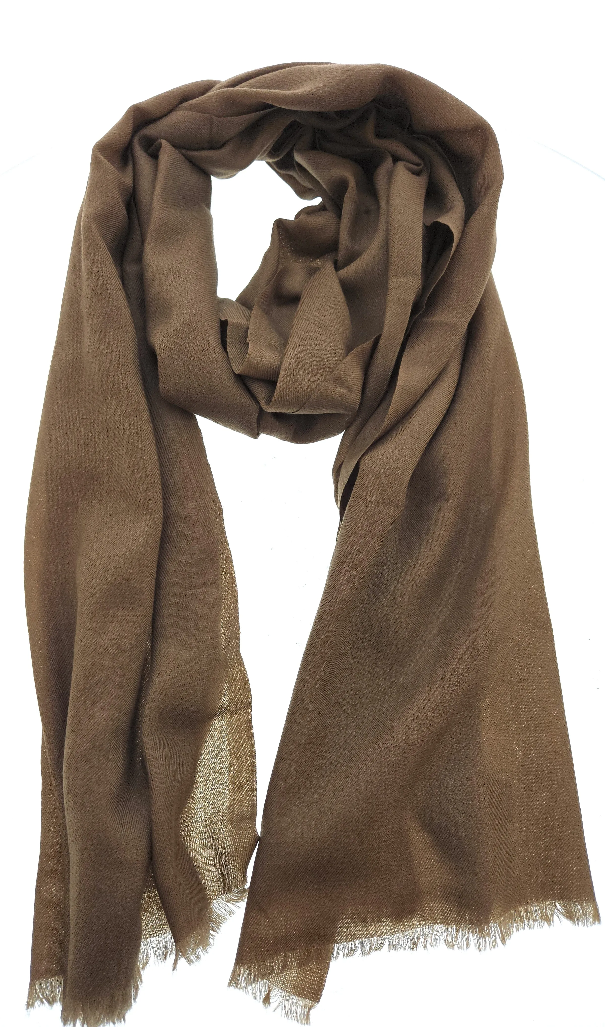 Lanvin Pure Cashmere Scarf – Classic Brown Wrap, Ultra-Soft Luxury