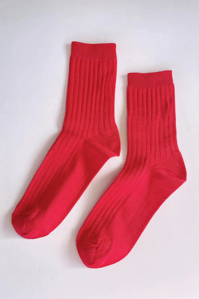 Le Bon Shoppe | Her Socks | Classic Red