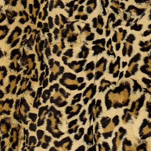 Luxe Cuddle Leopard Sand Yardage