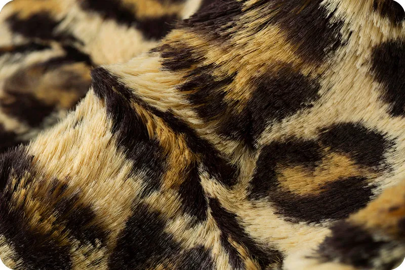 Luxe Cuddle Leopard Sand Yardage