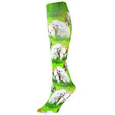 Opaque English Bulldog Trouser Socks (Women's)