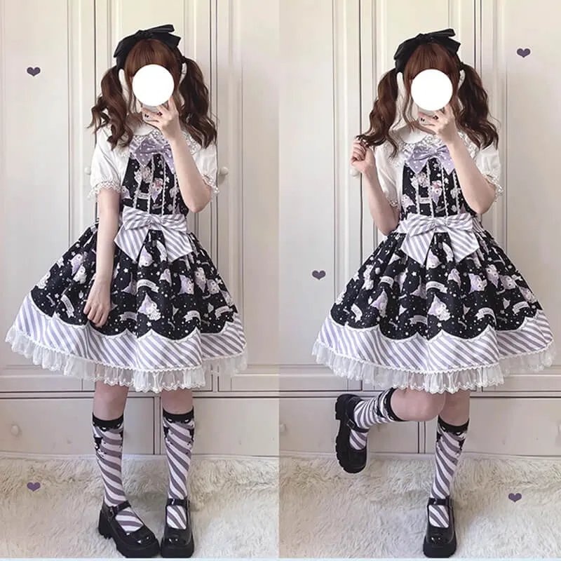 Sanrio Kuromi Character Lolita Dress Set