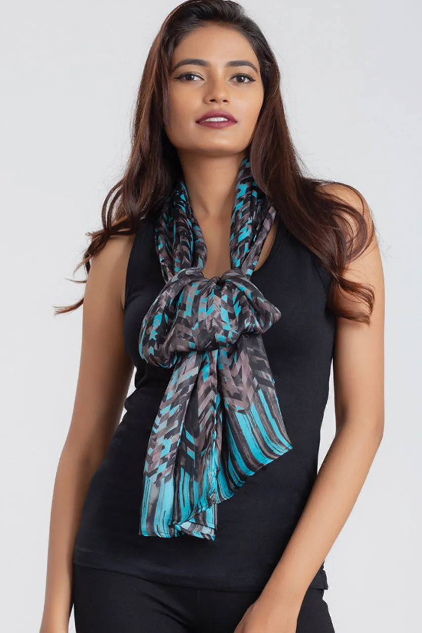 Savita "Cupro" Satin/Cotton Scarf