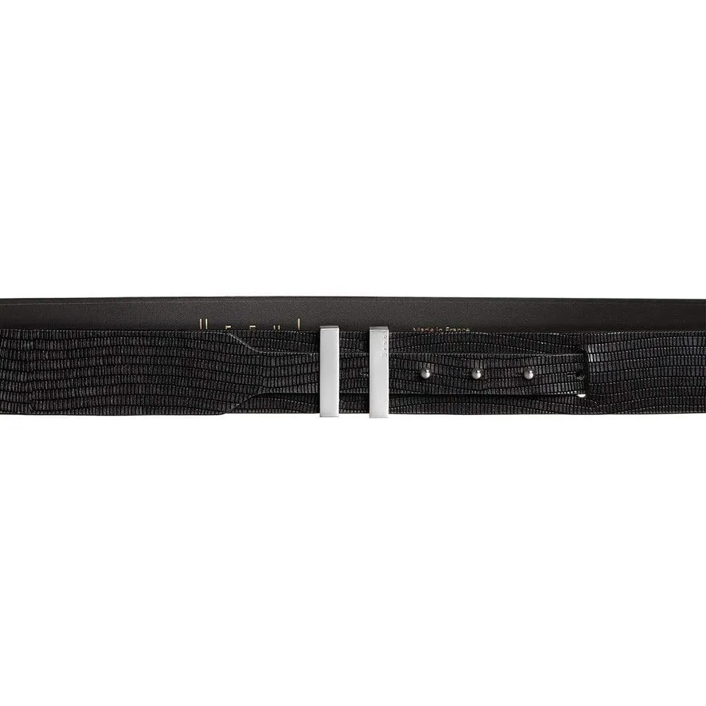 Spartiate 34 Crocodile Style Leather Belt