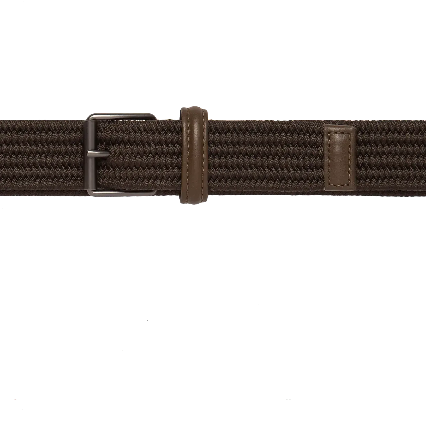 Woven Nylon Stretch Belt - Olive